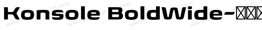 Konsole BoldWide字体转换